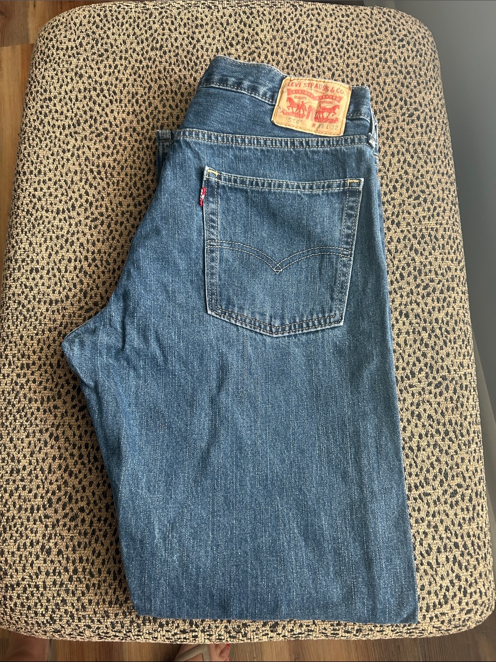Levi's Men’s Dark Blue Straight Leg Jeans